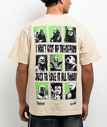 Welcome x Slipknot Tomorrow Beige Boxy T-Shirt - 