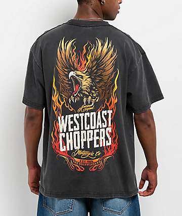 West Coast Choppers Grim Reaper Black Wash T-Shirt