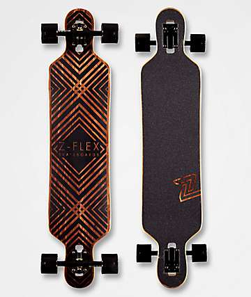 Z-Flex Black Diamond 41" Double Drop Longboard Complete