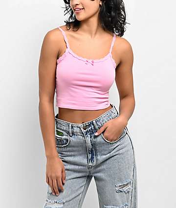 Zine Sam Parchment Raglan Long Sleeve Crop T-Shirt