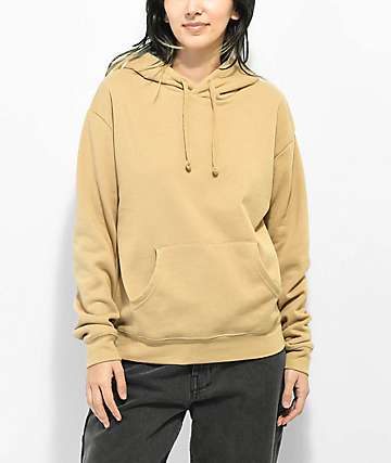 Zine Kya Brown Crop Zip Hoodie