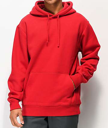 basic red hoodie