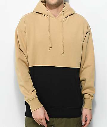 brown and black hoodie