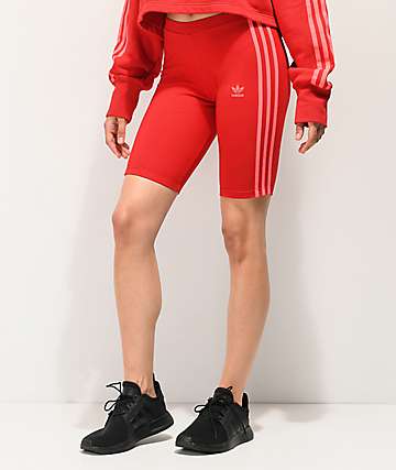 red adidas cycle shorts cheap online