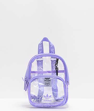 clear mini adidas backpack