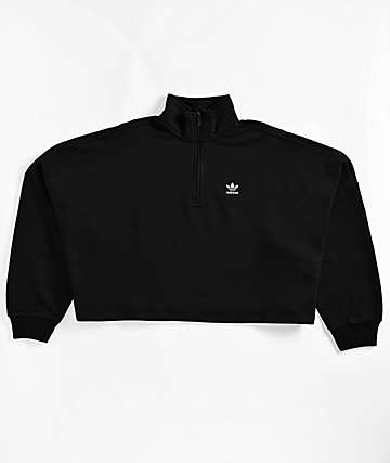 adidas Scribble Black Crop T-Shirt | Zumiez