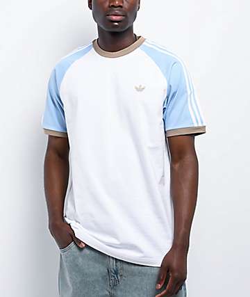 Tシャツ・カットソー adidas skate tee white IX9022 adidas Skate 4.0 Logo White T-Shirt | Zumiez