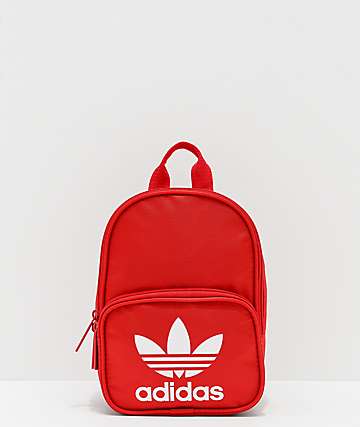 mochilas adidas mujer rojas