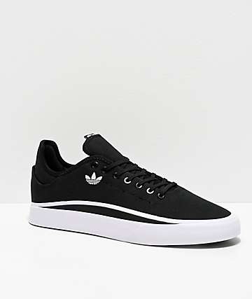 black and white canvas shoes