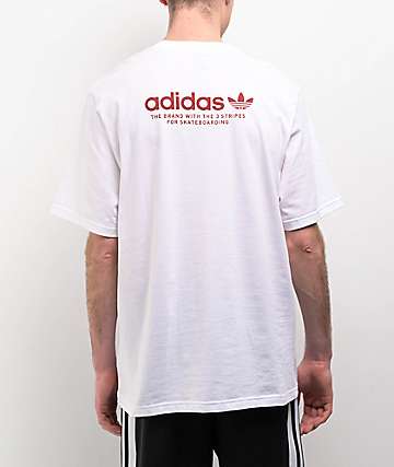 adidas Originals 90s Print White T-Shirt | Zumiez