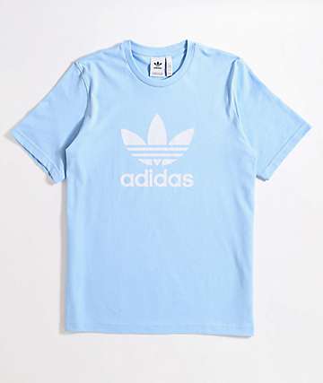 baby blue adidas shirt