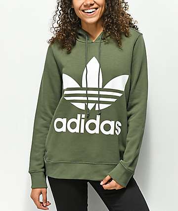 adidas army green sweater