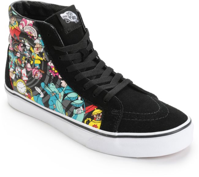 Vans x Alice In Wonderland Sk8 Hi Rabbit Hole zapatos de skate ... Vans x Alice In Wonderland Sk8 Hi Rabbit Hole zapatos de skate ...