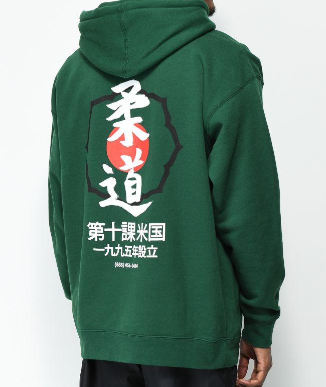 deep green hoodie