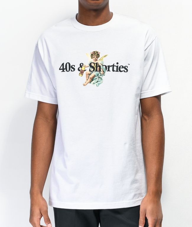 40s & Shorties Angel Logo camiseta blanca