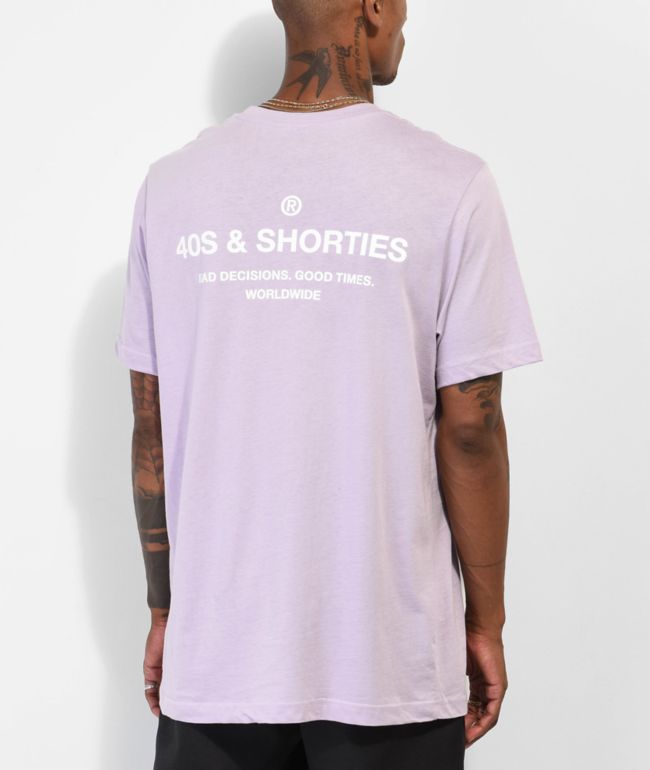 40s & Shorties General Logo camiseta color lavanda 