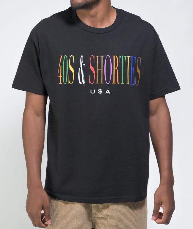 40s & Shorties Unity Logo Black T-Shirt