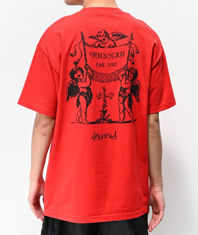 4Hunnid Angels Red T-Shirt