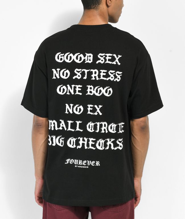 4Hunnid Fourever Good Sex V2 camiseta negra