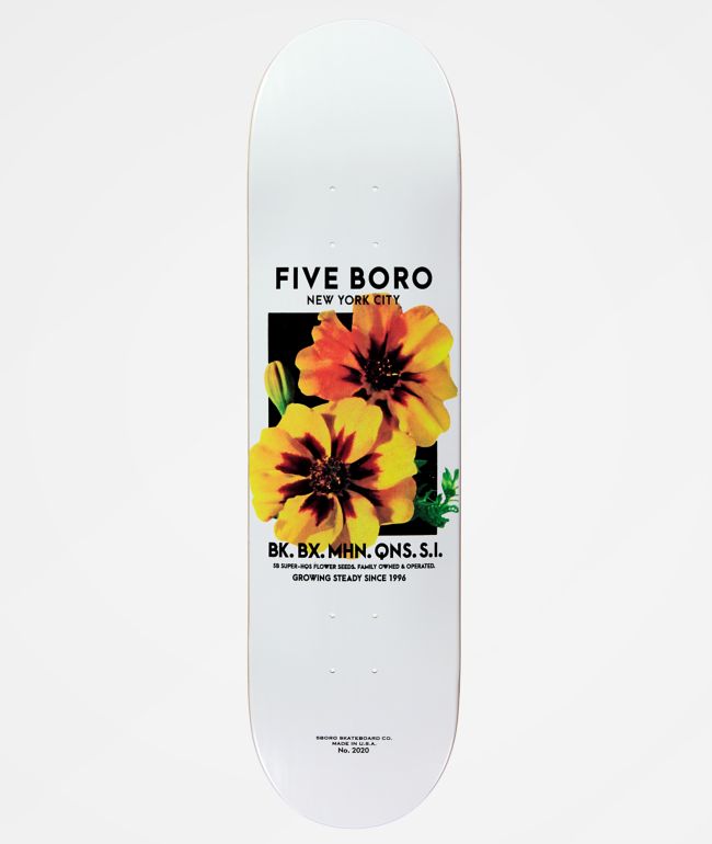 5Boro Flower Seed Yellow 8.25" Skateboard Deck