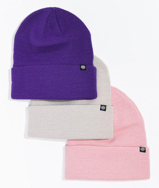 686 Men's Standard Pastel 3 Pack Beanies