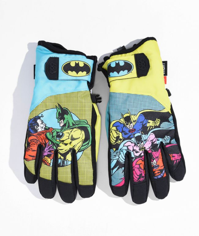 686 x Batman Primer Snowboard Gloves