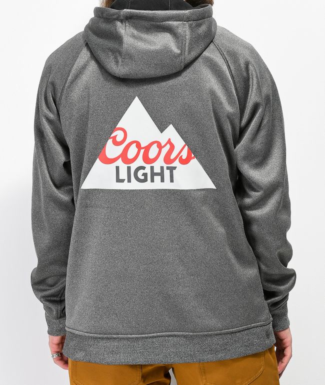 coors light zip up hoodie