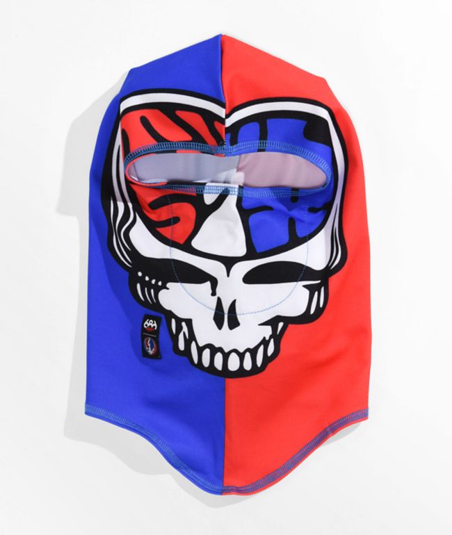 686 x Grateful Dead Deluxe Hinged Red & Blue Balaclava