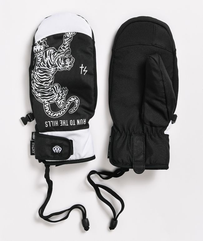 686 x Sketchy Tank Cat Mountain Snowboard Mittens 2021