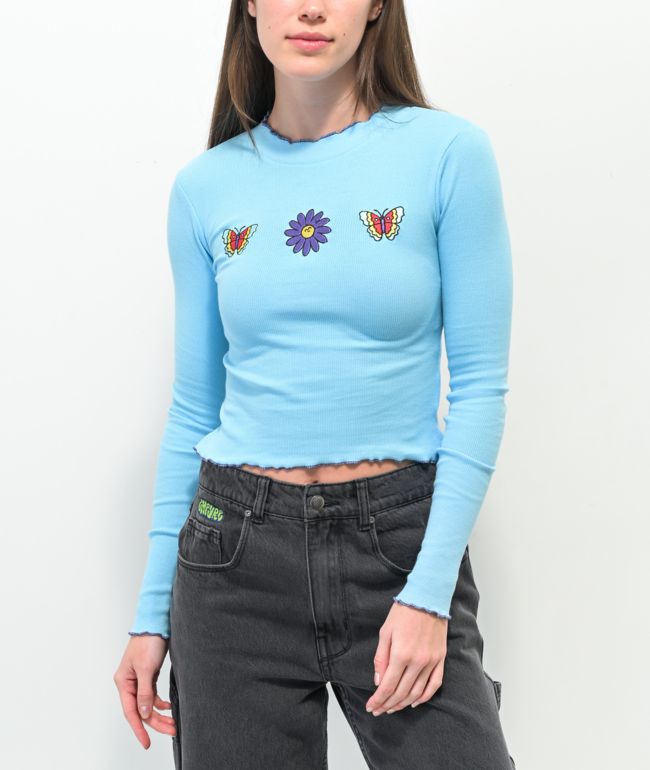 A-Lab Amber camiseta corta de manga larga azul