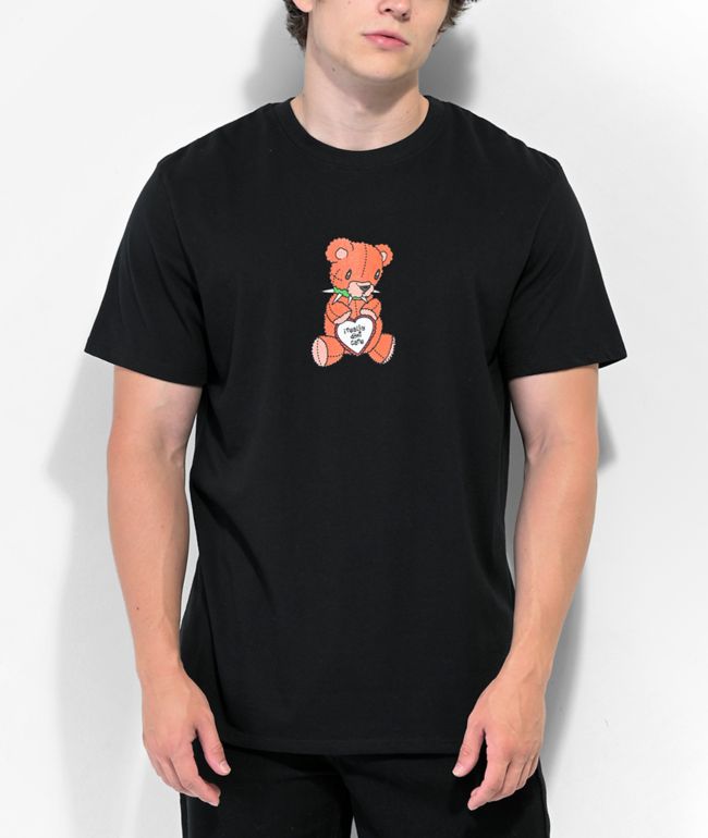 A-Lab Bear Don't Care Black T-Shirt