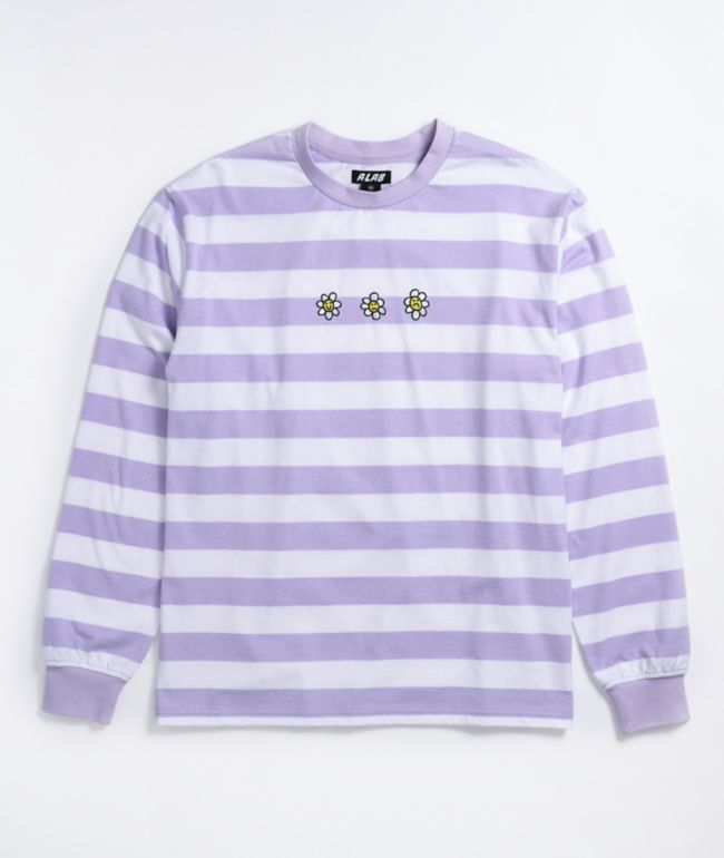 Purple and white long sleeve shirt Clearance