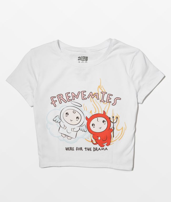 A-Lab Frenemies camiseta blanca para bebés