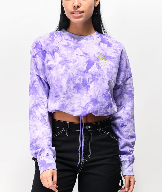 purple tie dye sweater