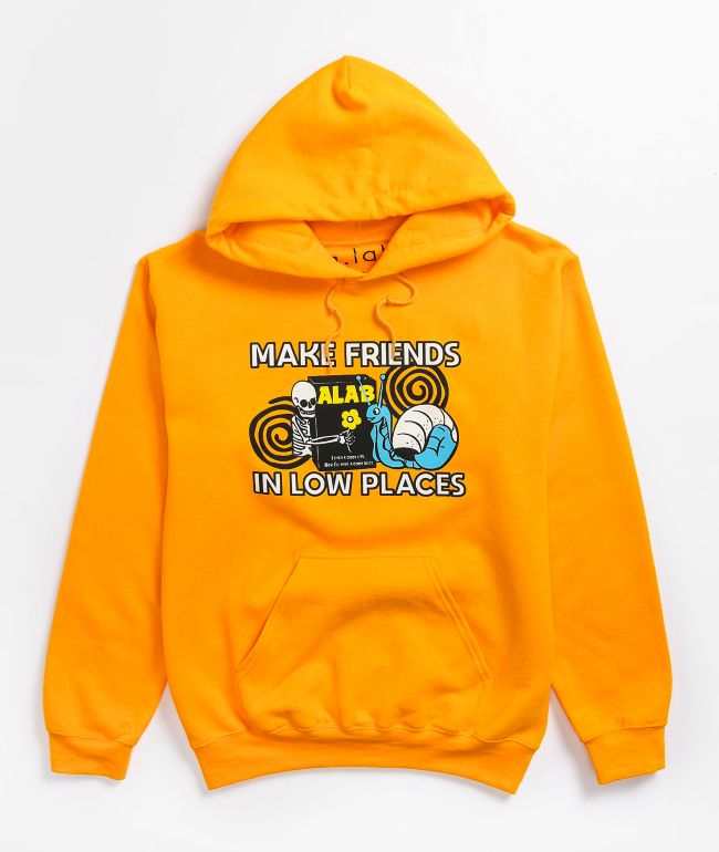 orange friends hoodie