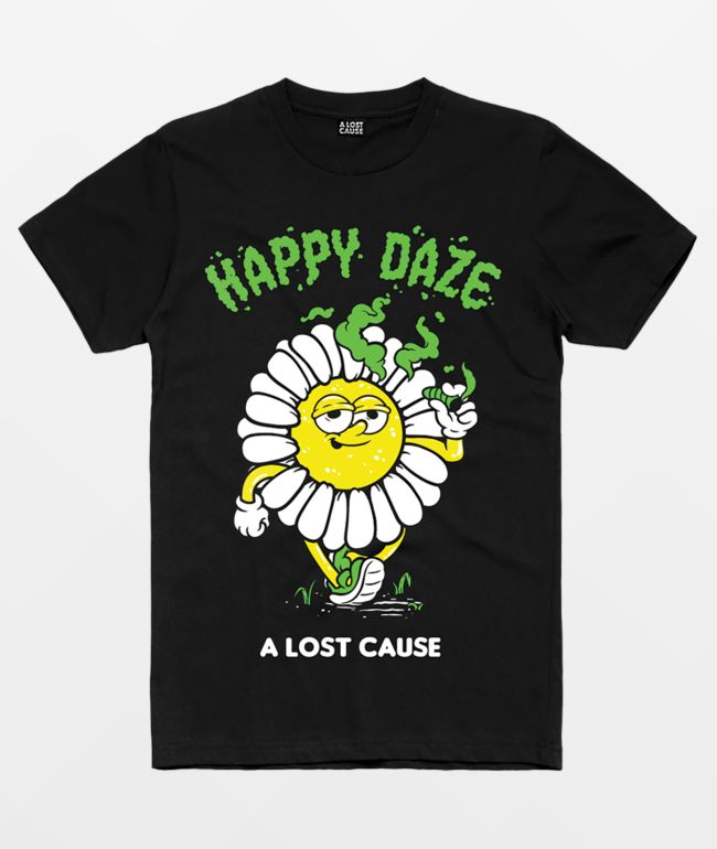 A Lost Cause Happy Daze Black T-Shirt