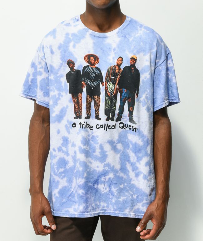 A Tribe Called Quest Group Blue Tie Dye T-Shirt