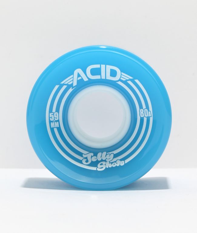 Acid Jelly Shots 59mm 80a Blue Skateboard Wheels