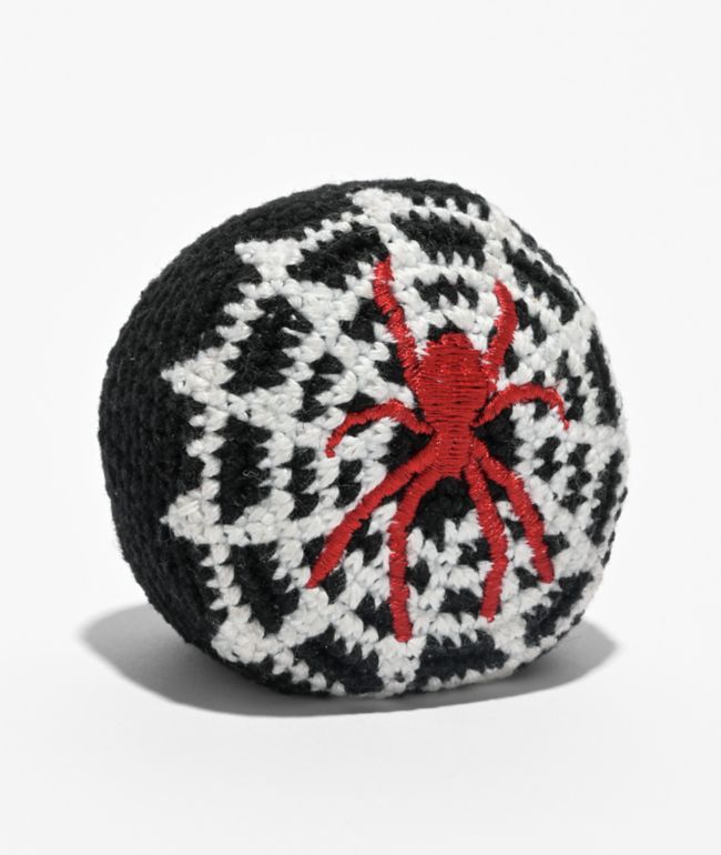 Adventure Imports Black Widow Black Embroidered Hacky Sack