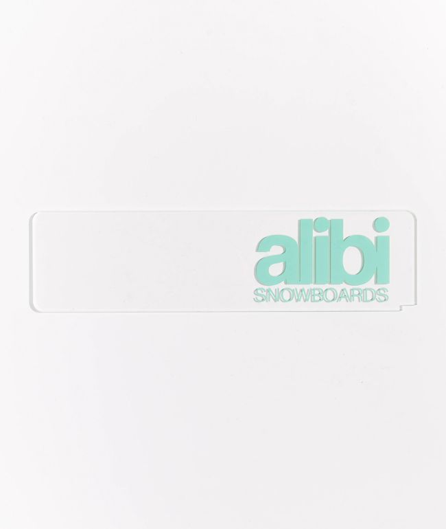 Alibi Clear & Teal Wax Scraper