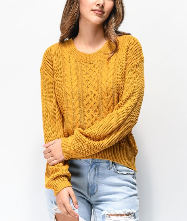 Sueter mostaza clearance