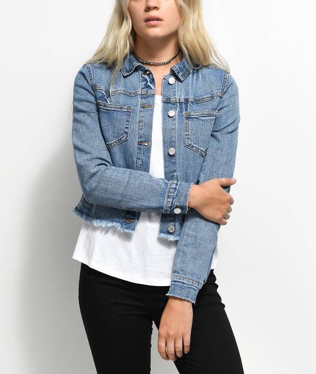 denim jacket cut off sleeves