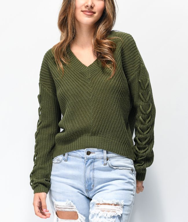 olive sweater