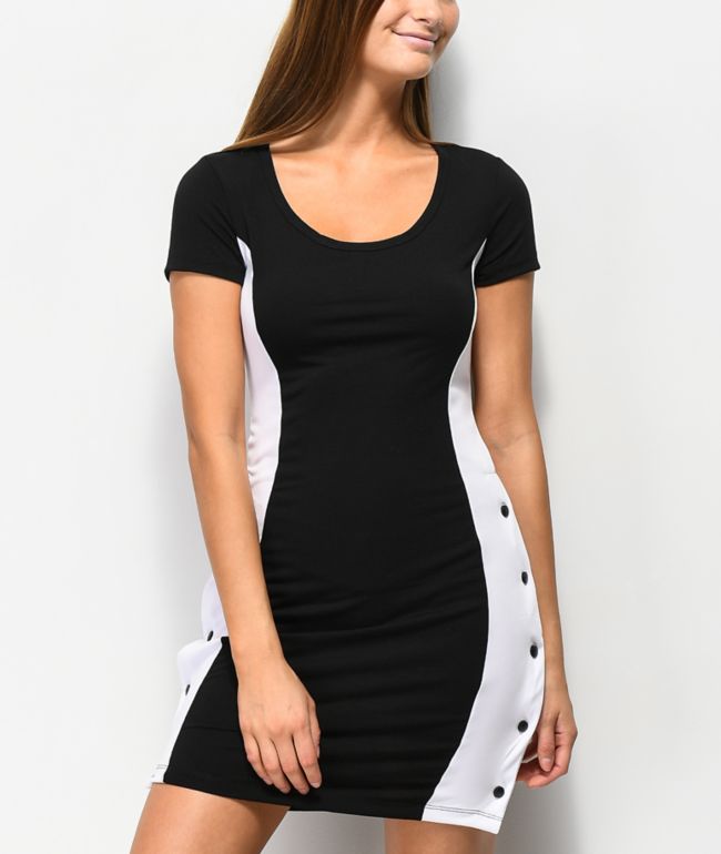 black dress with holes in the side