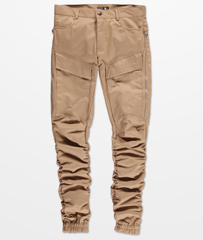 cargo pants with zipper legs