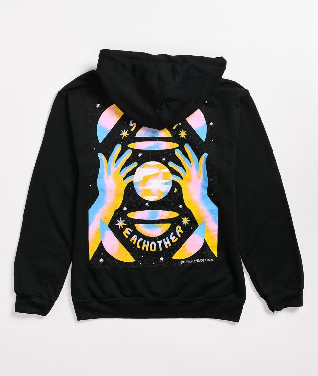 Amplifier Support Each Other Black Hoodie
