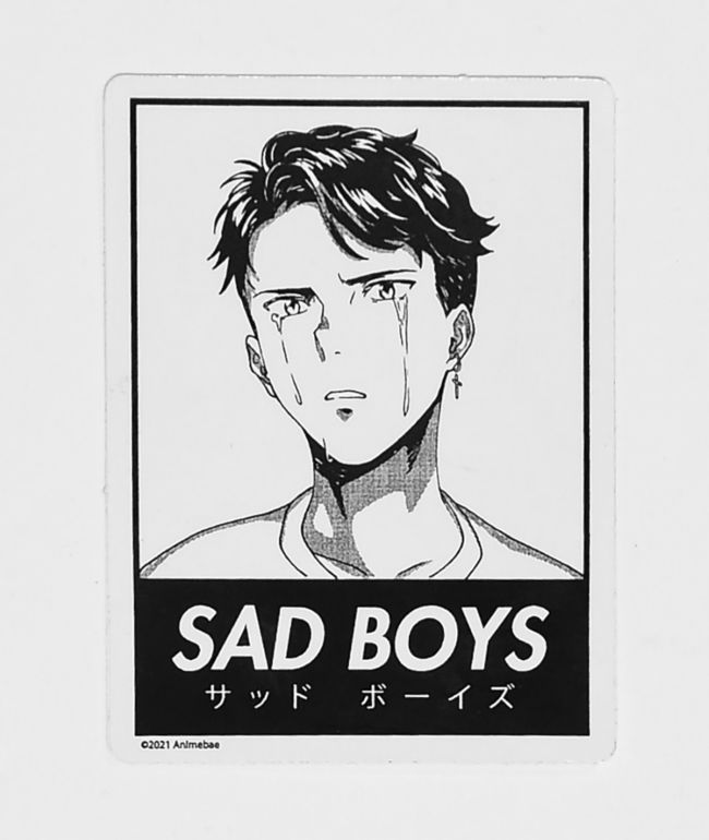 Animebae Sad Boys Lone Wolf pegatina