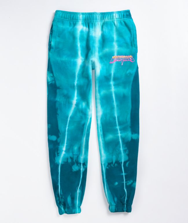 tie dye blue sweatpants