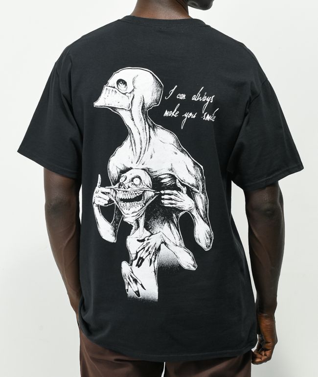 Any Means Necessary Smile Black T-Shirt