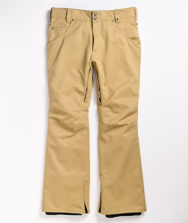 Aperture Green Line Khaki 10K Snowboard Pants